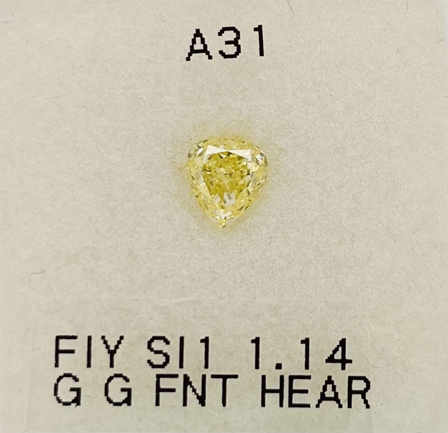 1.14ct Heart SINGLE image 2 of 2