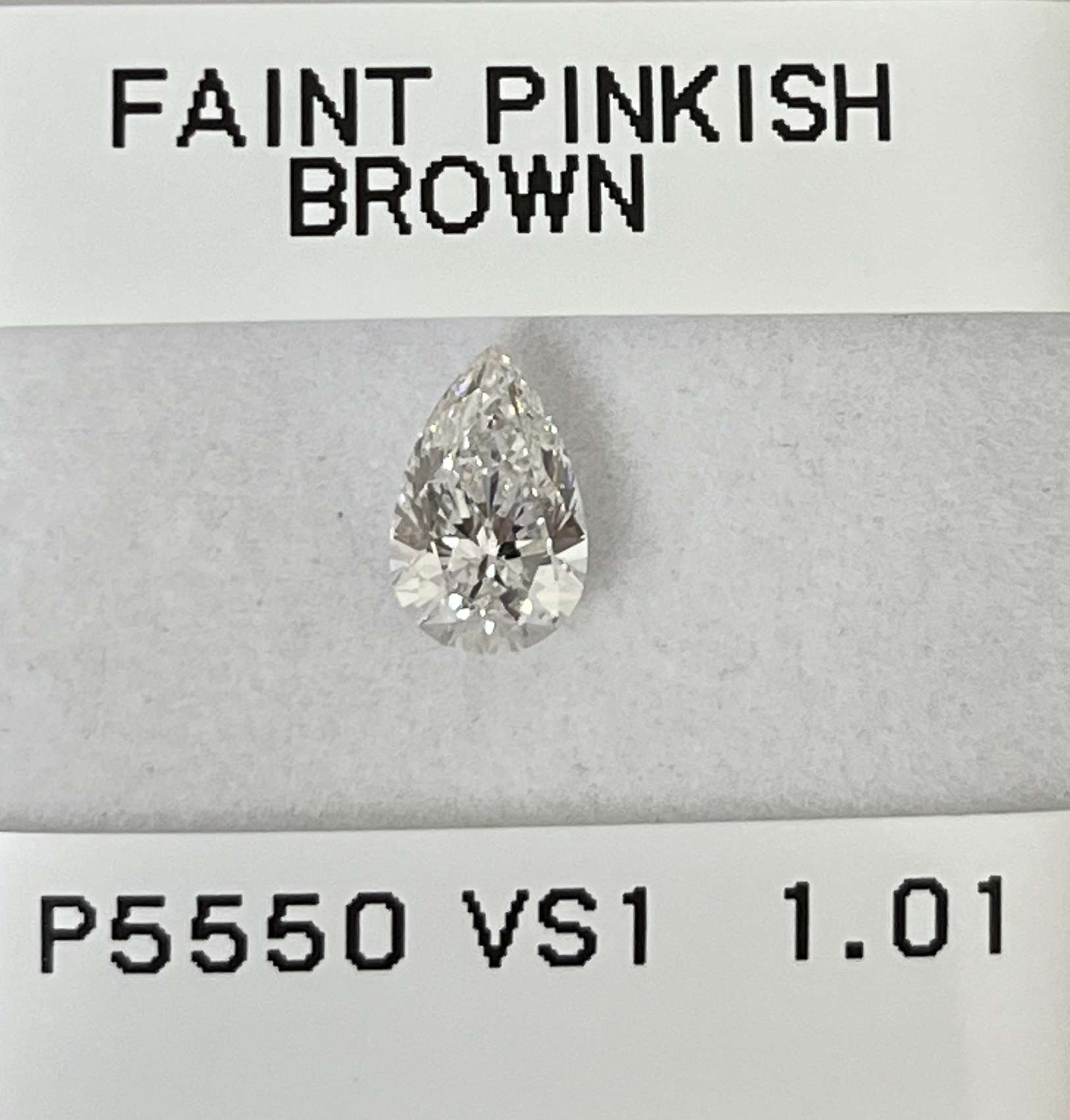 1.01ct Pear SINGLE image 2 of 3