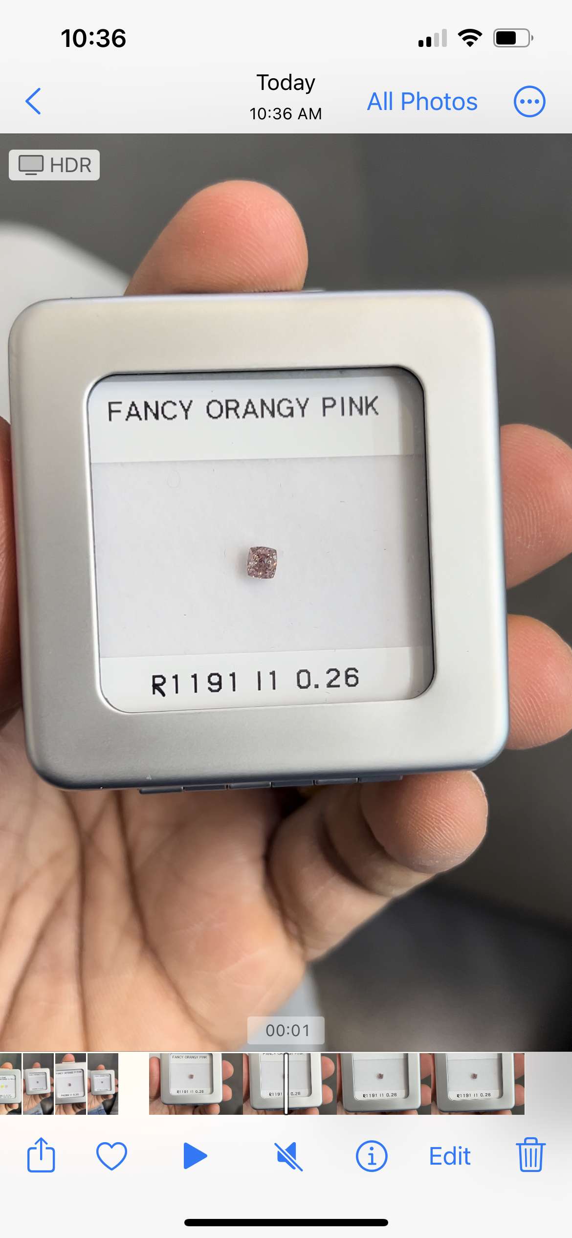 0.26ct Cushion SINGLE image 2 of 2